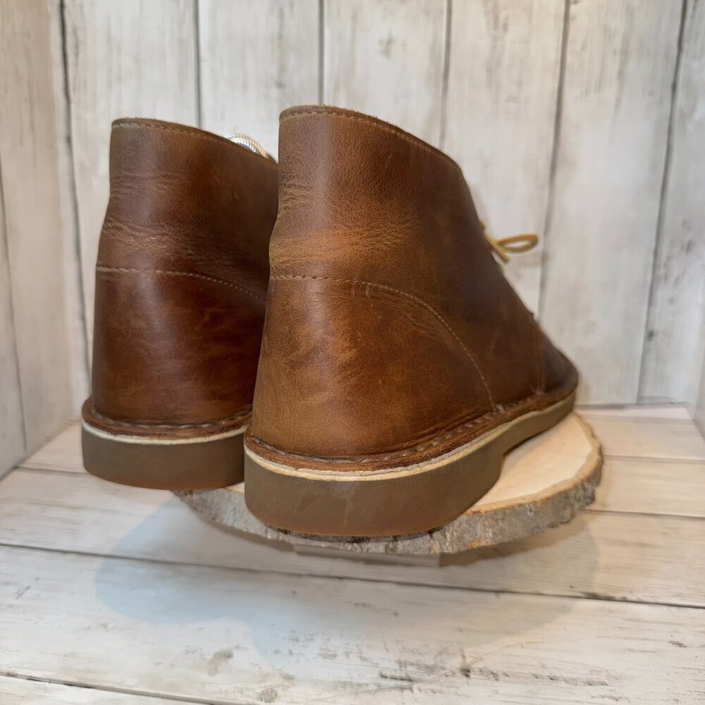Clarks Bushacre 2 Men's Size 10 Brown Leather Desert Chukka Ankle Boot - Picture 6 of 6